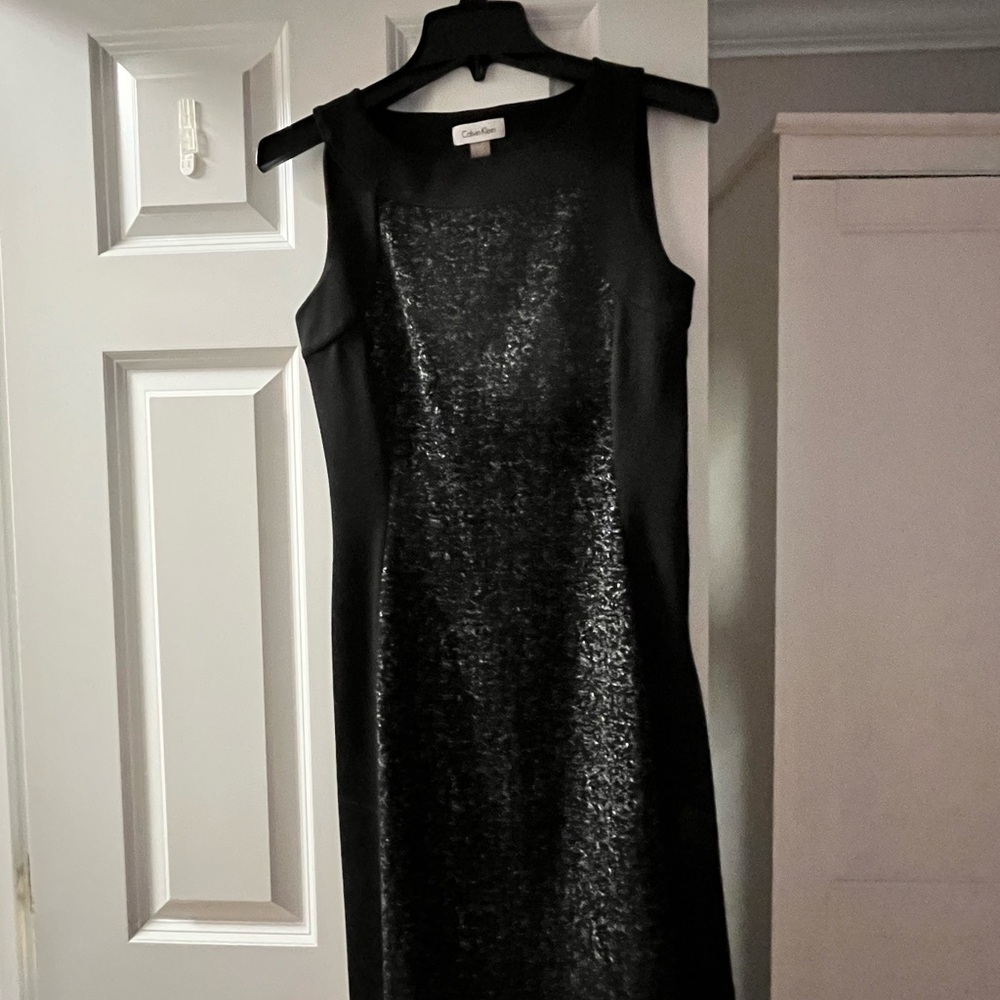 Calvin Klein Black Tweed Dress
